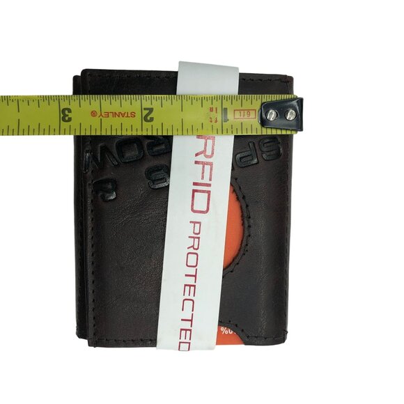 Spikes & Sparrow Austin RFID Protected Leather Wallet Dark Brown Trifold 16530 - Picture 6 of 8